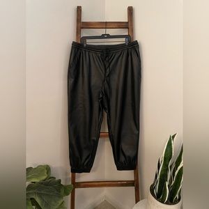 A New Day Vegan Leather Jogger Pants - XL